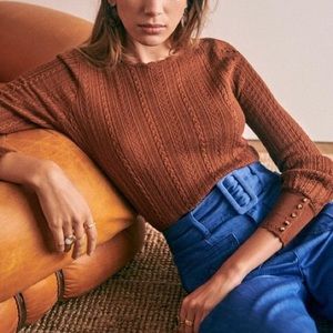 Sezane Ornella jumper Hazelnut S